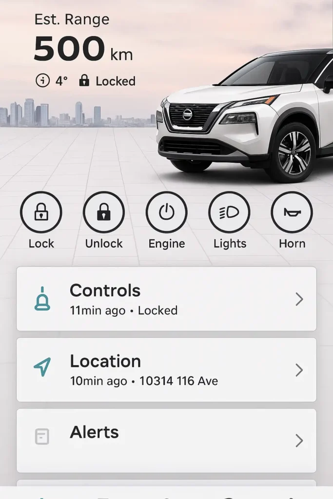 MyNissan App Screenshot