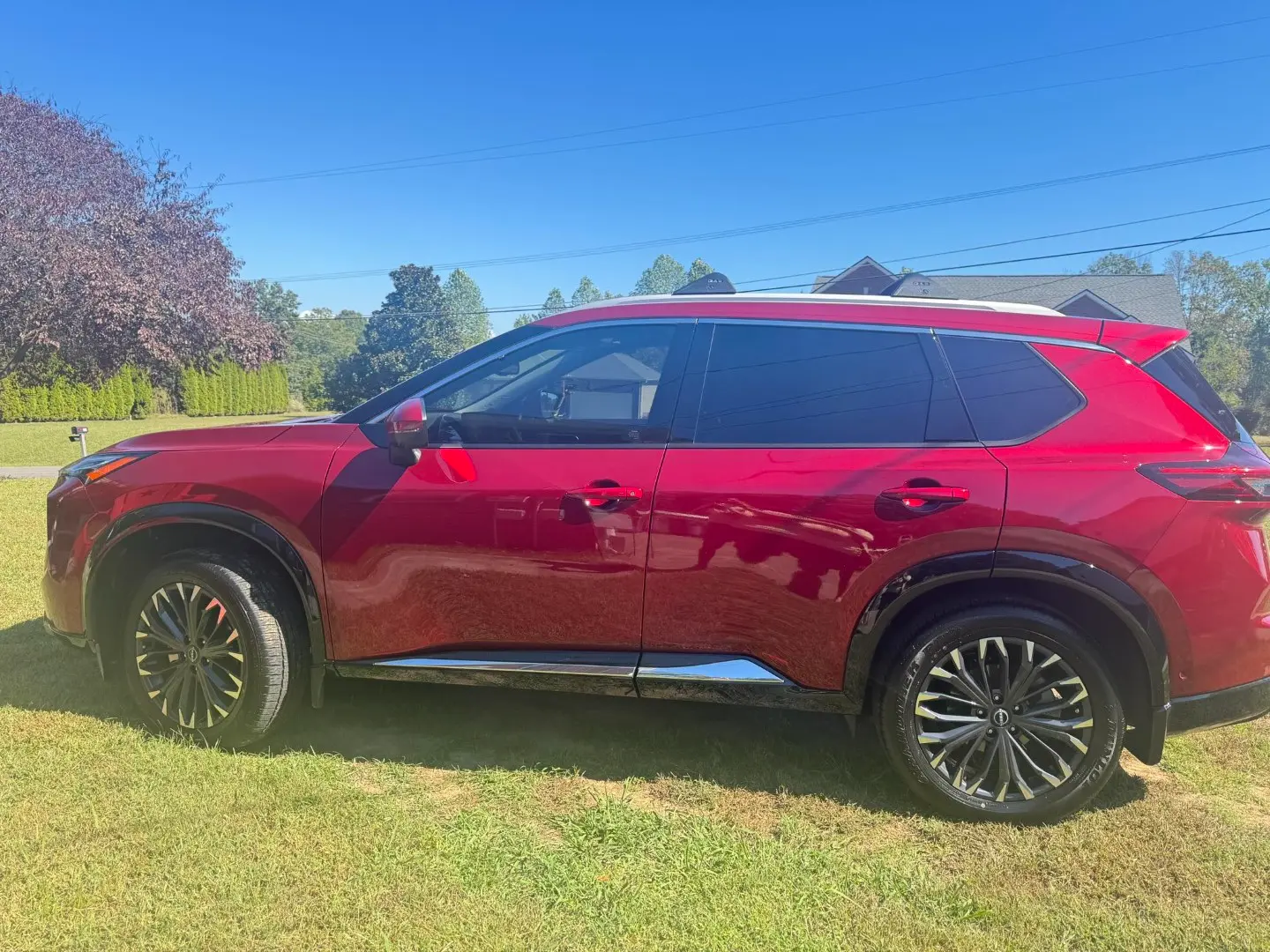 Nissan Rogue Platinum Red Color