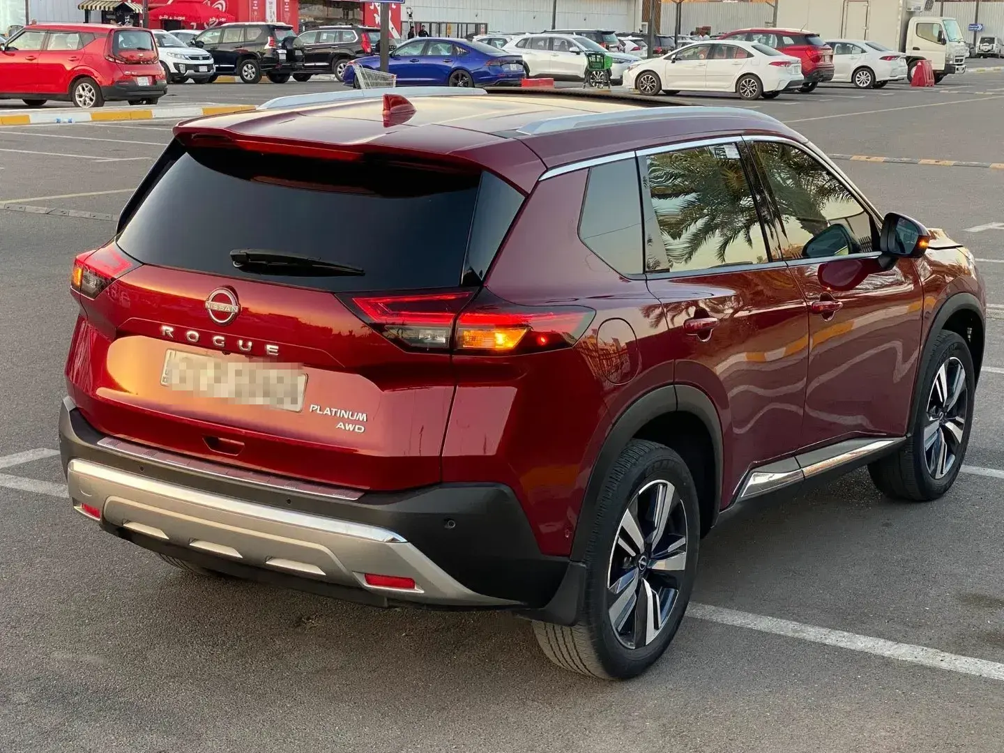 Nissan Rogue Shown in Scarlet Ember Paint Color