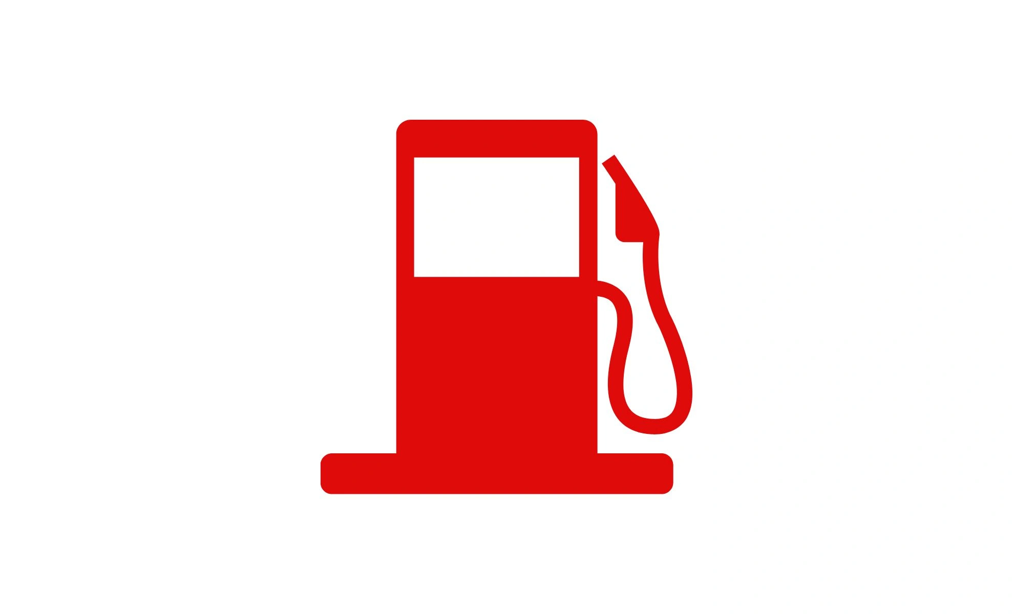 Nissan Rogue low fuel indicator light on the dashboard